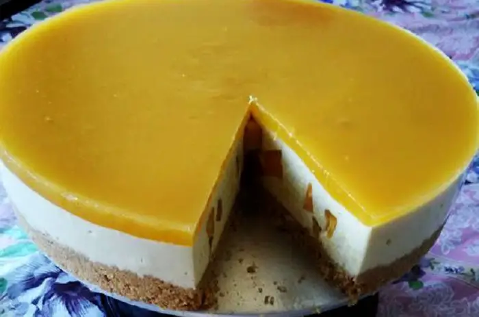 Resepi mango cheese cake